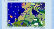 The chunk map based on the seed (Image via ChunkBase)